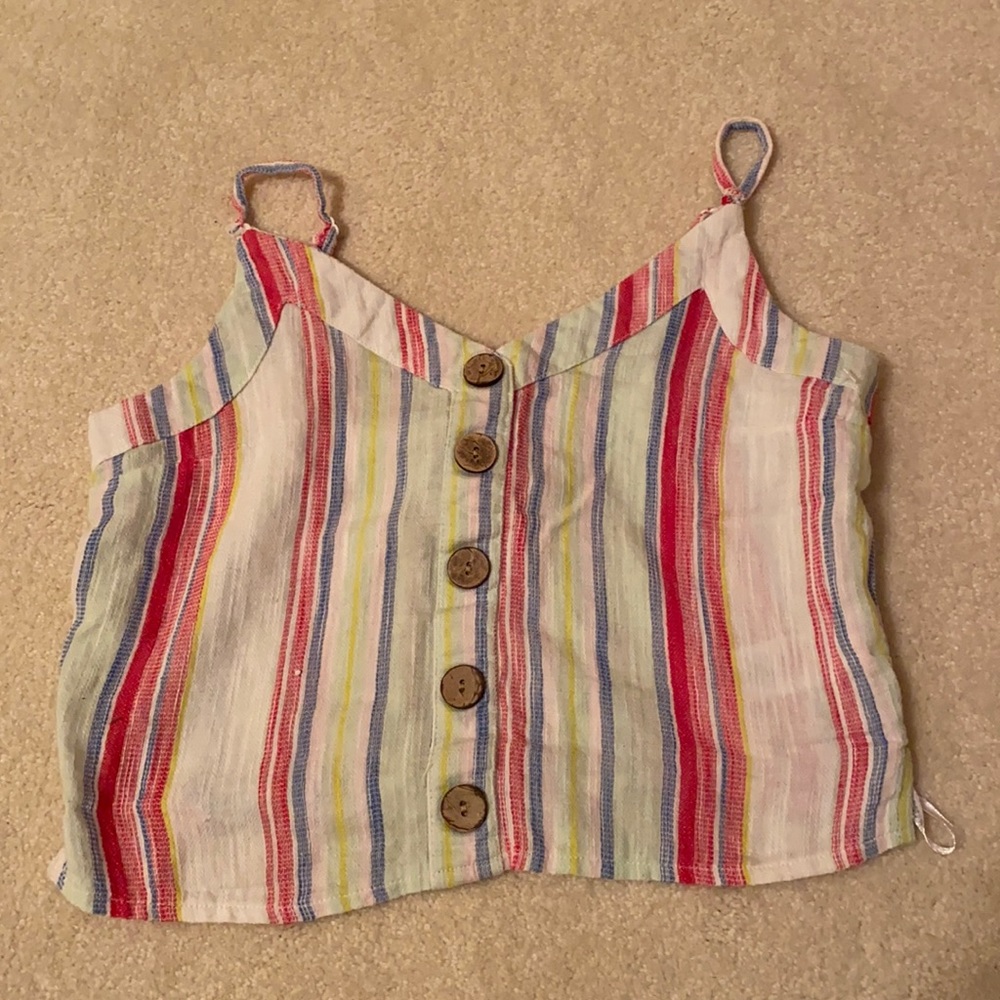 Button Down Tank Top